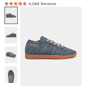 Suavs Zilker Gum women’s shoes barefoot style size 8.5 dark denim color blue